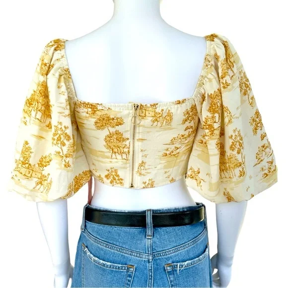 NWT SHEIN Milkmaid Top Size Small - Picture 4 of 11